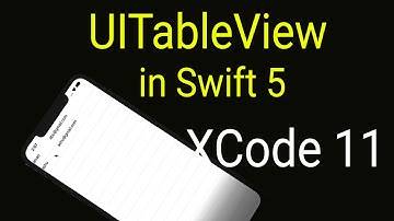 Swift UITableView Tutorial with Custom Cells : For Beginners