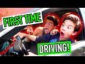 Little Bros FIRST DRIVING LESSON! *$150,000 Luxury Car*