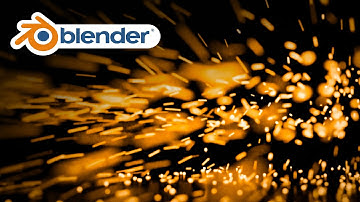 Blender Tutorial - How to Create Realistic Sparks!