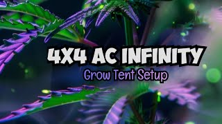 AC Infinity Grow Tent 4x4 Setup #acinfinity