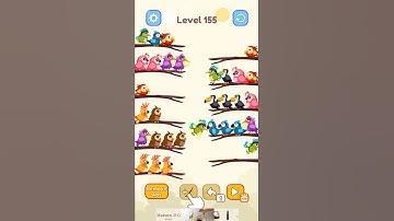 Bird Color Sort Puzzle Level 155 Solution