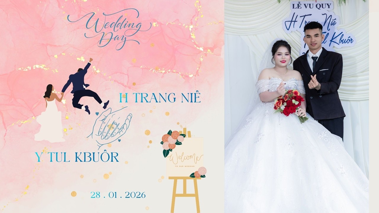 FULL ĐÁM CƯỚI H TRANG NIÊ & Y TUL KBUÔR | 28.01.2026 | YA MING KIU MEIDA