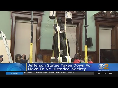 Statue Of Thomas Jefferson Removed From City Council Chamber
