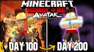 I Survived 200 Days in Hardcore Minecraft as the Avatar... Here's What Happened!