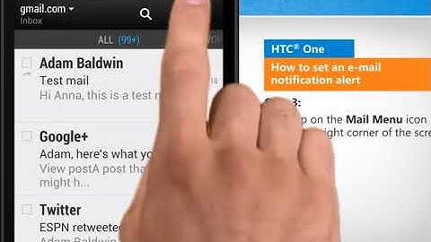 How to Set an Email Notification Alert on HTC® One