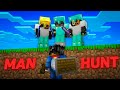 HO PROVATO A FARE UNA MANHUNT SU MINECRAFT CONTRO 3 PRO..