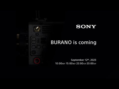 Sony is teasing the launch of a new BURANO CineAlta Full Frame camera!