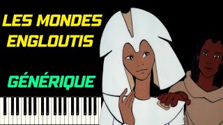 VLADIMIR COSMA - LES MONDES ENGLOUTIS (GÉNÉRIQUE) | PIANO TUTORIEL SYNTHESIA