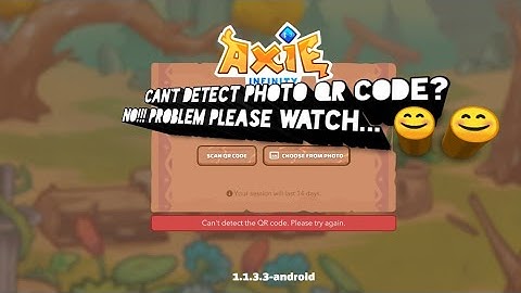 How to scan photo qr code on axie infinity? @recycledchannel8463