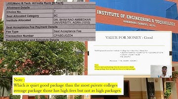 DR. BHIM RAO AMBEDKAR UNIVERSITY, AGRA (1510) || IET KHANDARI CAMPUS, AGRA || Honest Review ||Subrat