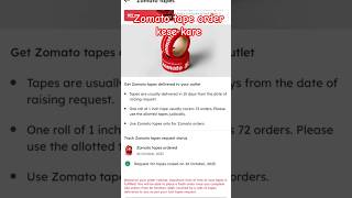 Zomato Tape Kaise Order Kare | Complete Process Explained