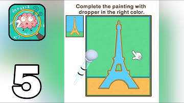 Brain Go 2 Dropper Painting Gameplay Walkthrough || Level 1-15 || Part 5 || {Android} By Wonder Game