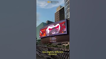 How 3D led display works