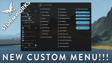 NEW CUSTOM MENU!!! - Stormworks Version 1.0