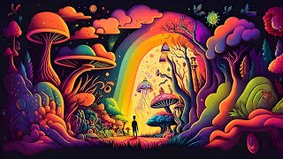 Psychedelic Trance - Magic Mushrooms \/ Hallucinations mix 2023 (AI Graphic Visuals)