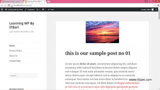 39  My First Wordpress Theme  ITBari Tutorials