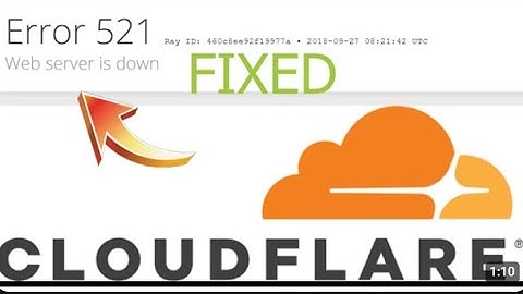 Cloudflare server down problem  Cloudflare error 521 web Server down 1080p