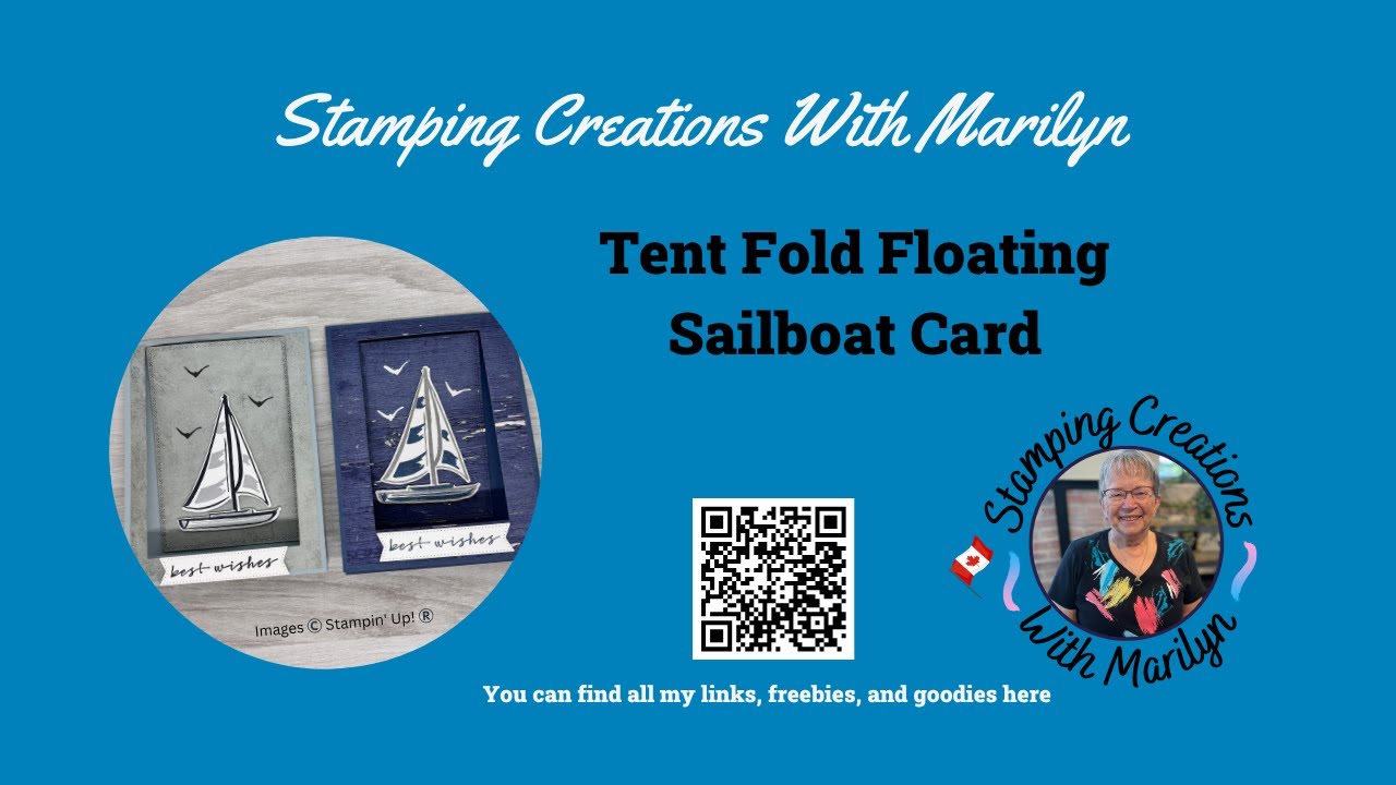 Tent Fold Floating Sailboat Card