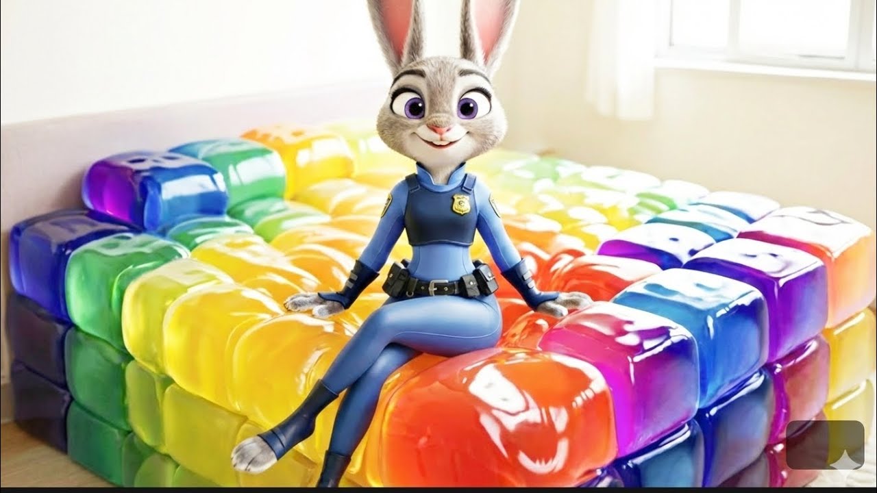 ✨ Magical Jelly Bed Scene | Judy Feeling Pure Comfort & Peace 🌙