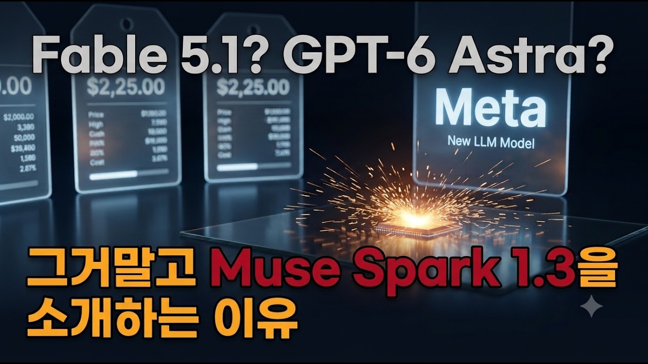 Fable 5.1? GPT-6 Astra? 그거 말고 Muse Spark 1.3를 소개하는 이유 thumbnail