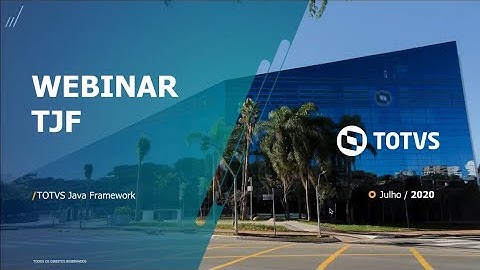 TOTVS Developers: TOTVS Java Framework - TJF