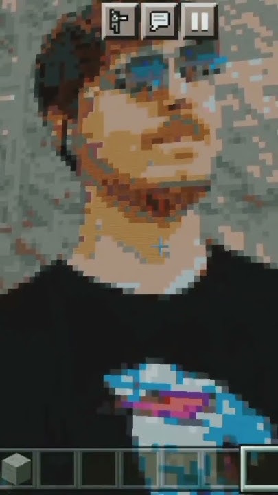 pixel art (Mr.beast) in minecraft%23shorts %23minecraft %23technogamerz ...