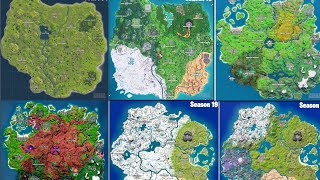 Evolution Of Fortnite Map (Season 1-30)