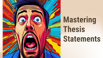 Conquering Your Speech: Mastering Thesis Statements