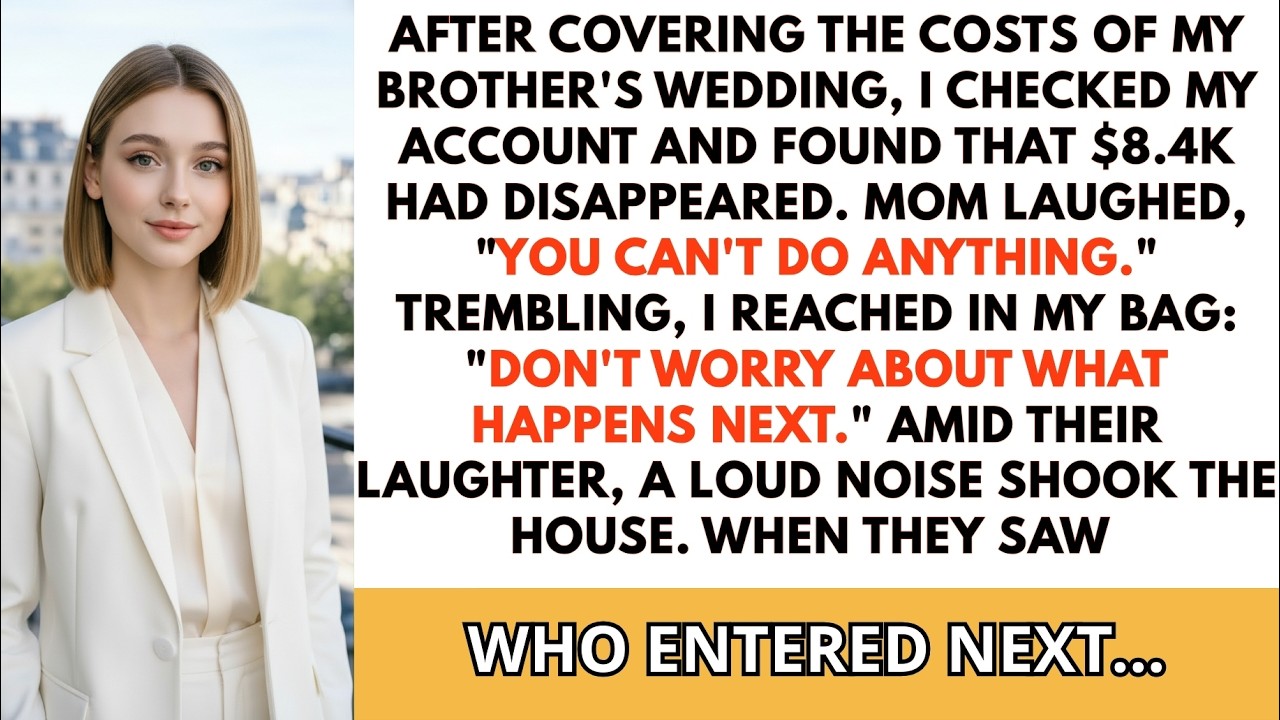 After my brother's wedding, I found $8400 missing from my account