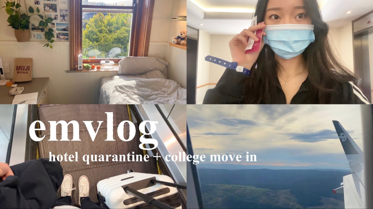i moved to new zealand :") vlog: hotel quarantine, college move in + back to uni campus