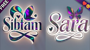 How To Create Trending Skill Design Art Name Dp Rainbow Colour 3d Photos | How To Bing Ai #meta #how