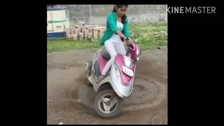 indian girl bike stunts​