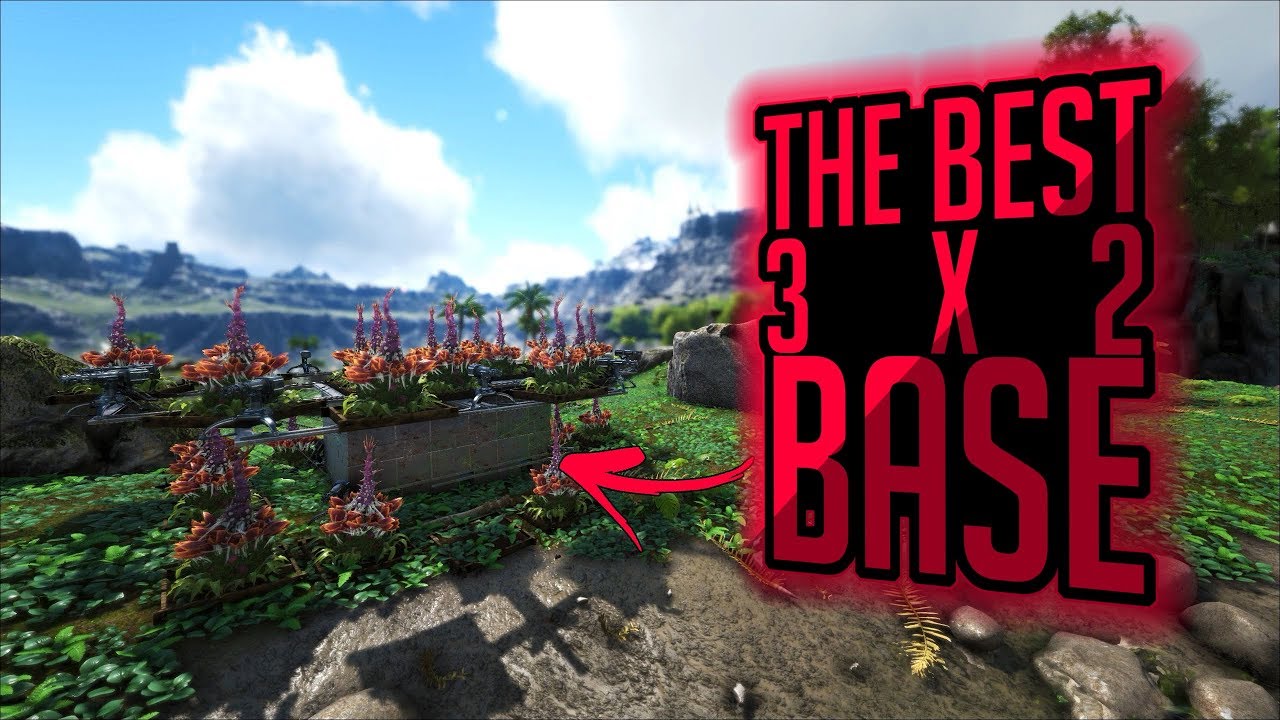 the best 3x2 pvp base design in ark survival evolved youtube