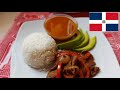 Arroz,Habichuela y Carne. Bandera Dominicana