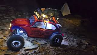 Enjoy RC CAR night hiking in the forest 5 - Team Scale Trail GoldMoon