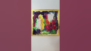Abstract Expressionism 😃 (Acrylic Painting) ❤ #short #shorts #acrylicpainting