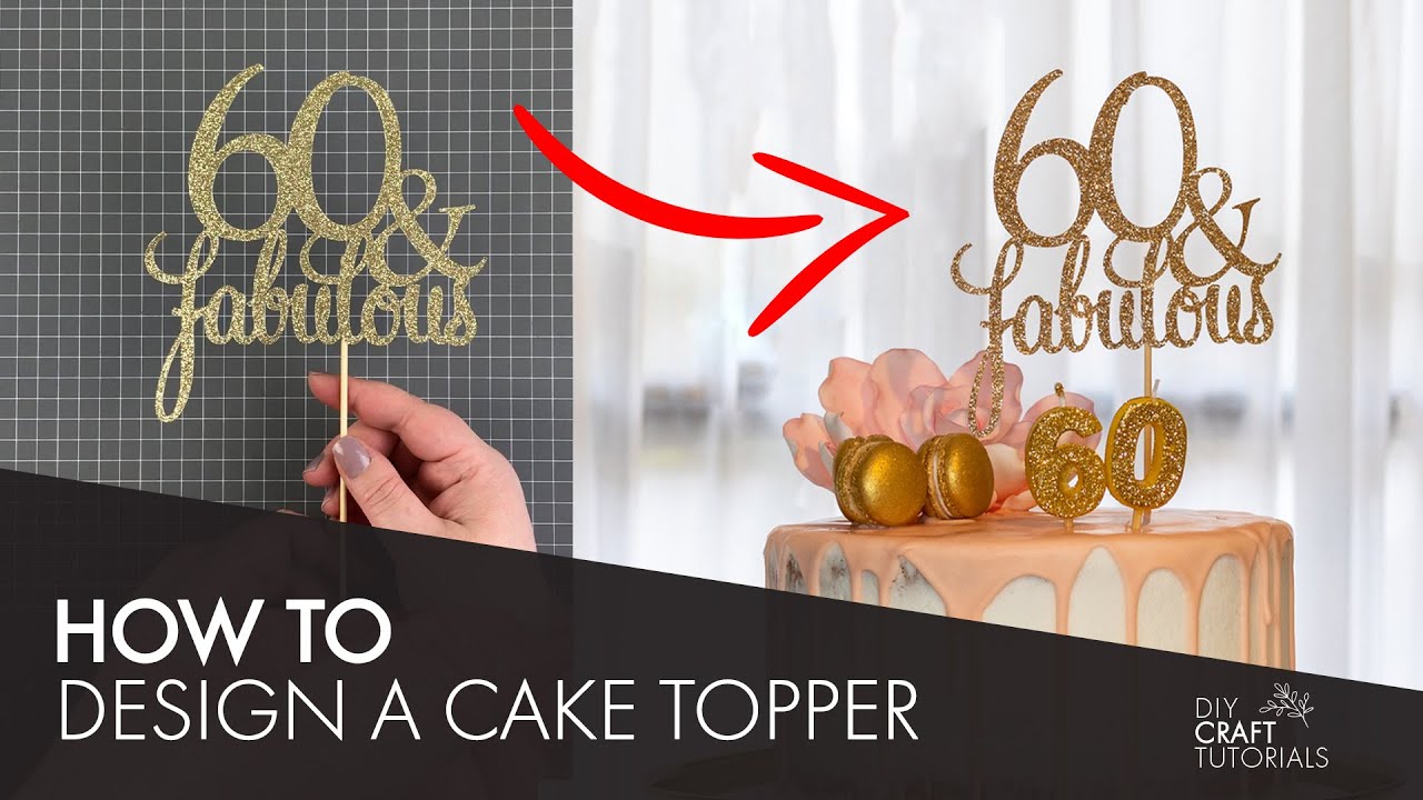 Learn how to make easy and beautiful cake toppers with your Cricut and  cardstock! Easy to personalize for any celebration. --> Get full tutorial  at, By Leap of Faith Crafting