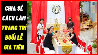 Cách trang trí gia tiên đám cưới đơn giản
