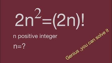 factorial equation,2n^=2n!,Math Olympiad,algebra problem,mathtrick,mathskills,fun math.math exercise