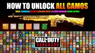 How To Unlock All 206 WEAPON CAMOS in Call of Duty Vanguard!