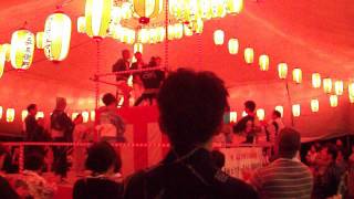 DSCF5810日枝神社山王祭献灯祭で盆踊り.AVI