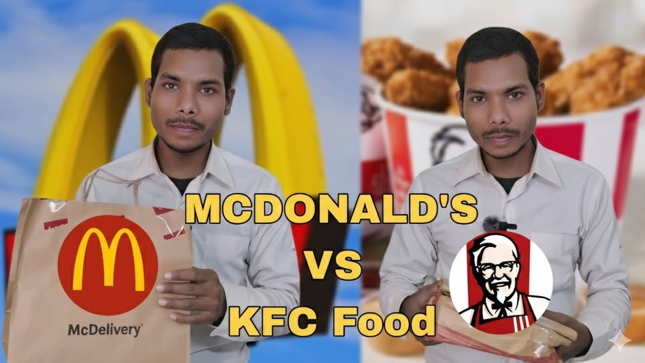 First Time Eating McDonald’s Nuggets & KFC Chicken Pizza | Honest Review