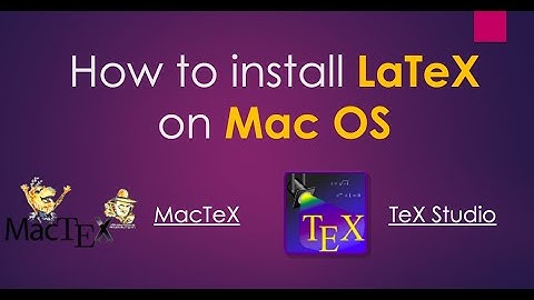 Tutorial How to Install LaTeX on Mac Operating System, Chang Gung University in Taiwan