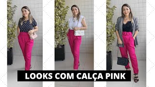 LOOKS COM CALÇA PINK - YouTube