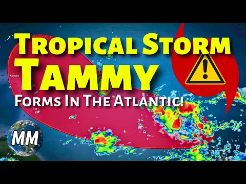 Tropical Storm Tammy Forms In The Caribbean | Weather Alert For The Tropics Oct 18th 2023