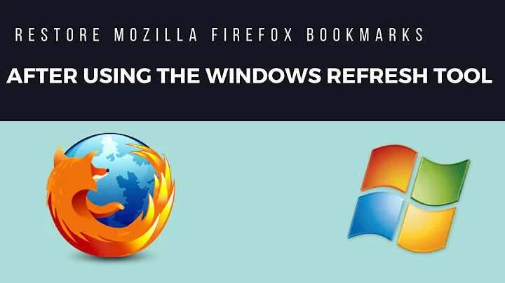 How To Restore Your Mozilla Firefox Bookmarks & Settings After Using The Windows Refresh Tool