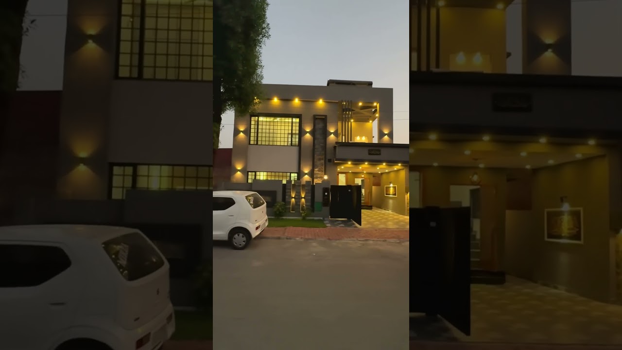 Ultra Modern Front Elevation Design in 7 Marla House 🏠 Tour Bahria Town Lahore