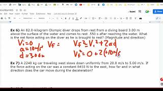 Momentum Problems 5 - 6 @tonymang