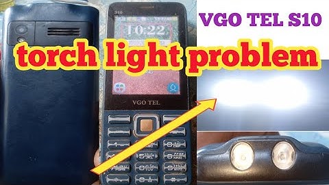 VGO TEL S10 torch light problem #all Electronics working