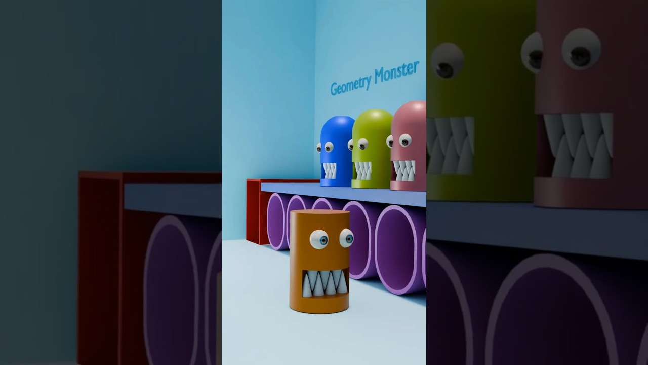Tiny Box Monsters 💖 Cute 3D Animated Loop